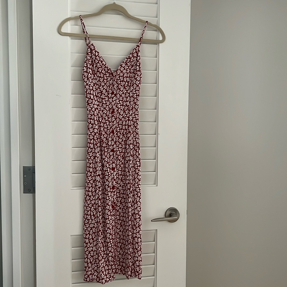 Red Reformation Strap Dress